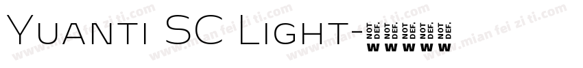 Yuanti SC Light字体转换